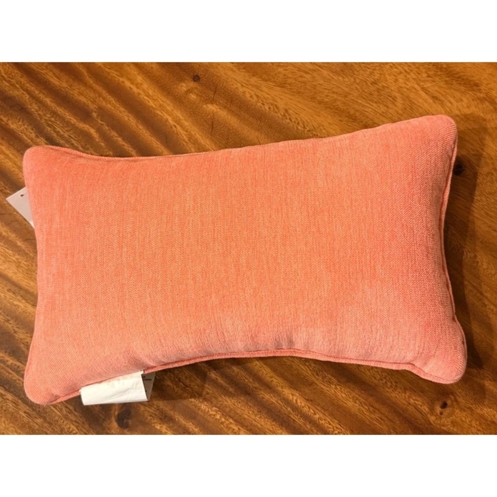 Cupcakes and Cashmere "Emotional Support Pillow" Needlepoint Peach Mint 14x9 NWT - Picture 6 of 7